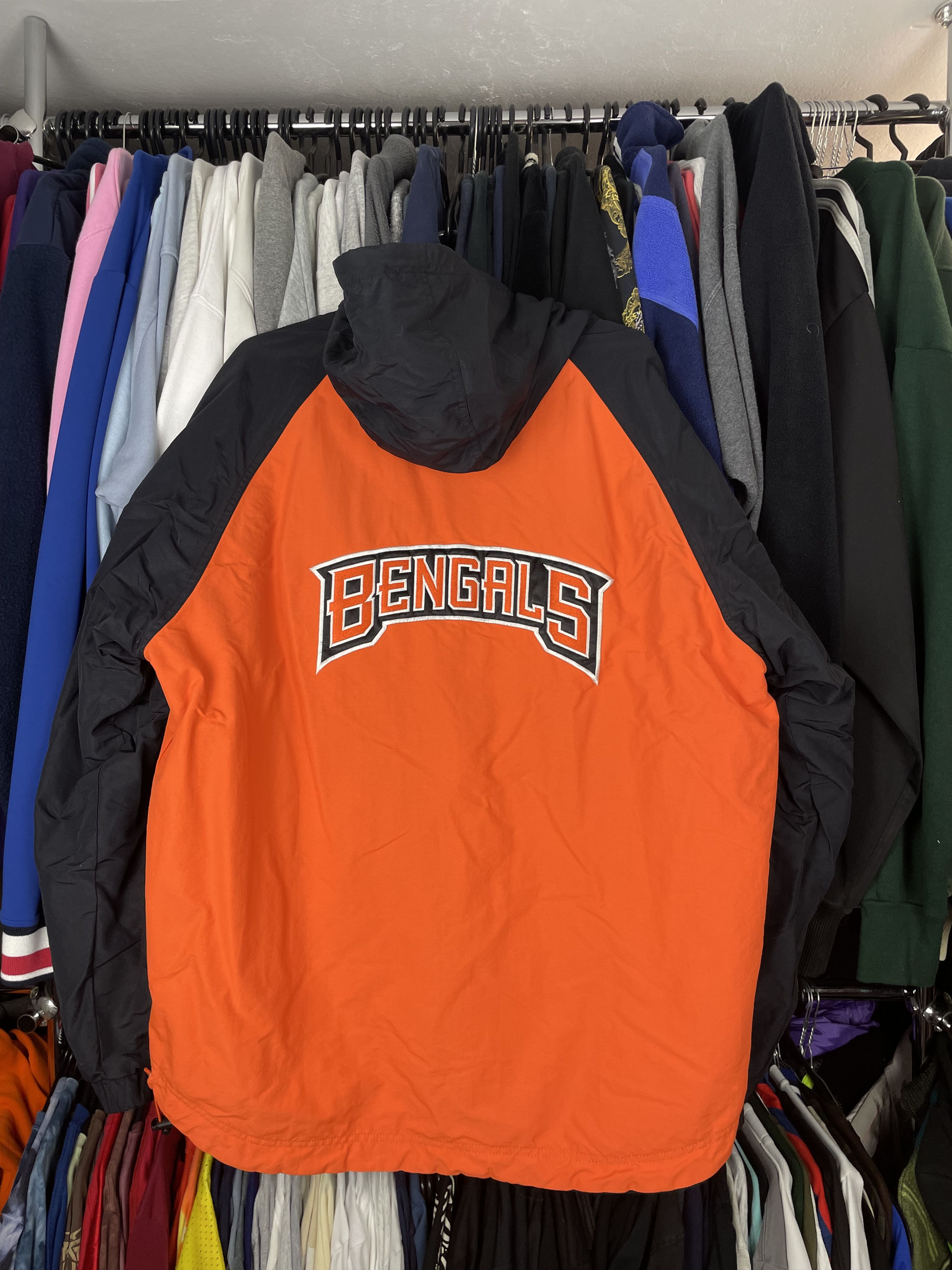 NFL × Reebok × Vintage Vintage Reebok reveresible jacket cincinnati bengals jacket Size US L / EU 52-54 / 3 - 3 Thumbnail