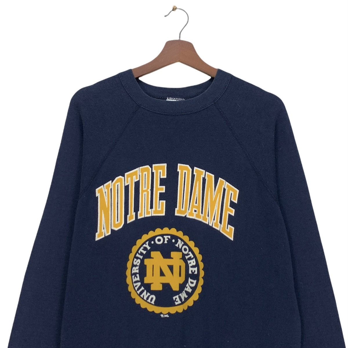 Tultex × Vintage Vintage 80s Tultex University Of Notre Dame Sweatshirt Size M / US 6-8 / IT 42-44 - 3 Thumbnail