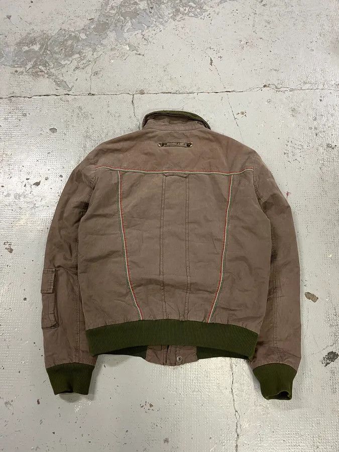 Moschino Moschino Contrast Stitch Brown Bomber Jacket Size US M / EU 48-50 / 2 - 6 Thumbnail