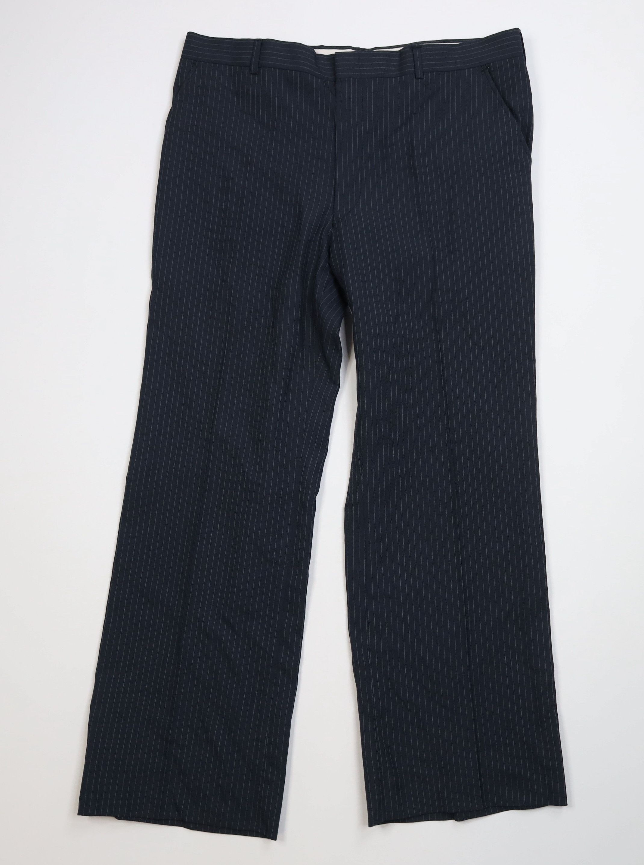 Vintage 70s Streetwear Knit Striped Wide Leg Chino Pants USA