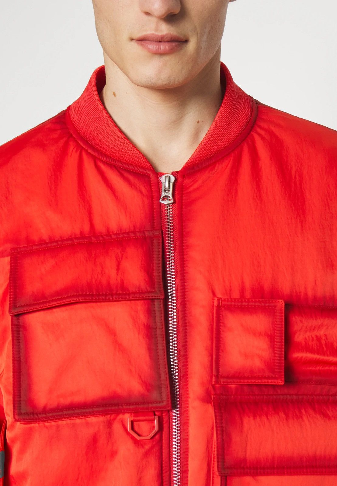 Solid Homme × Wooyoungmi !DS! SS23 Solid Homme Red Multipocket Bomber Size US M / EU 48-50 / 2 - 9 Thumbnail
