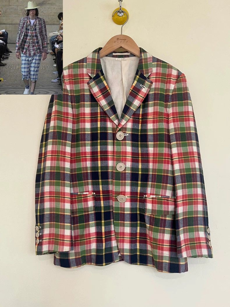 Comme des Garcons Comme Des Garcons Colored plaid jacket Size US S / EU 44-46 / 1 - 1 Thumbnail