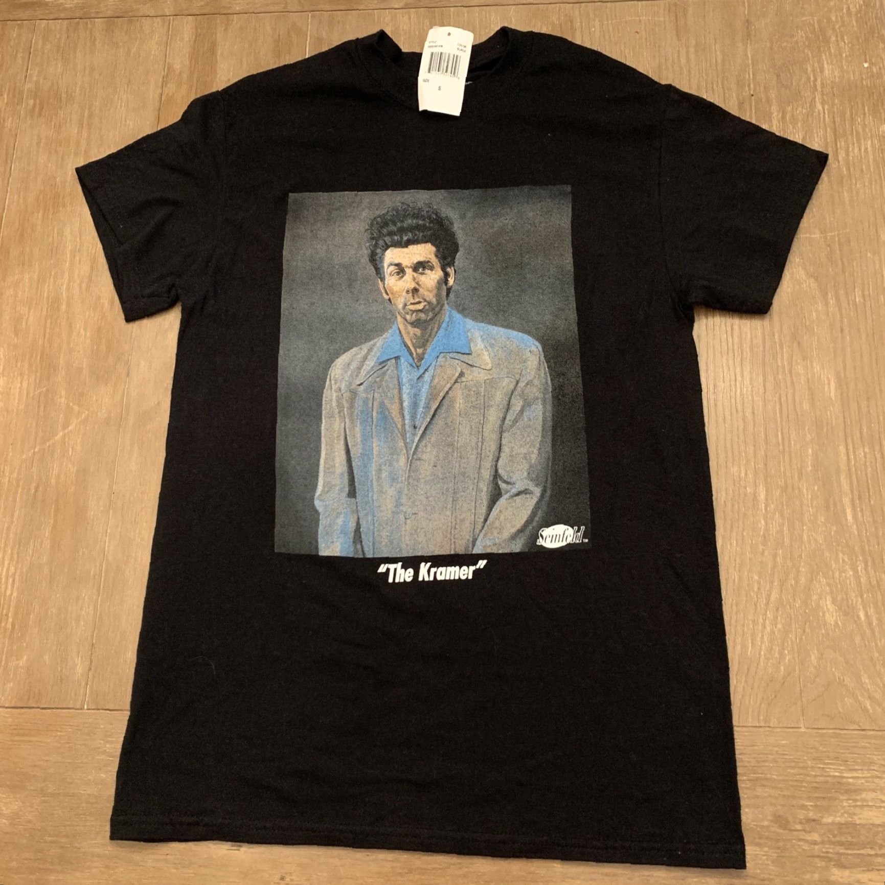 Ripple Junction Ripple Junction Seinfeld Kramer Black Graphic T-Shirt Short Sleeve Unisex Size S Size US S / EU 44-46 / 1 - 2 Thumbnail