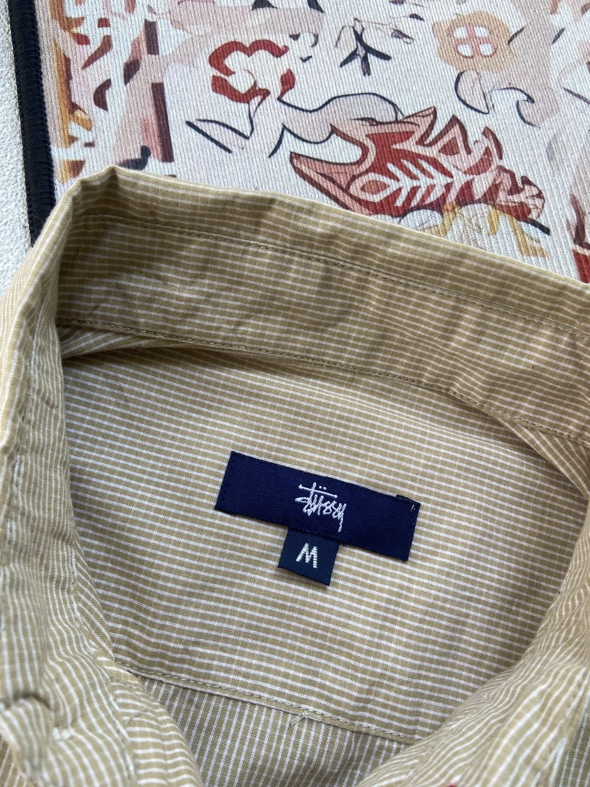 Vintage 90's Vintage Stussy Japan plaid logo shirt Size US L / EU 52-54 / 3 - 3 Thumbnail