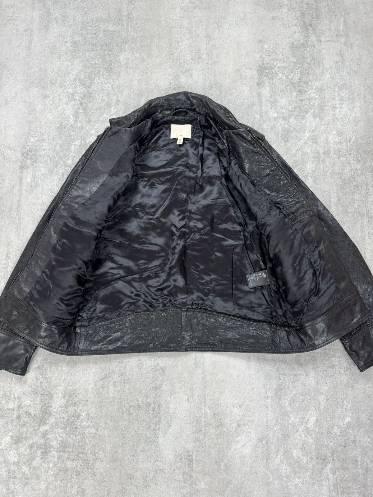 H&M H&M Leather Jacket Biker Cargo Short Flight JKT Mens Preppy Size US XS / EU 42 / 0 - 7 Thumbnail
