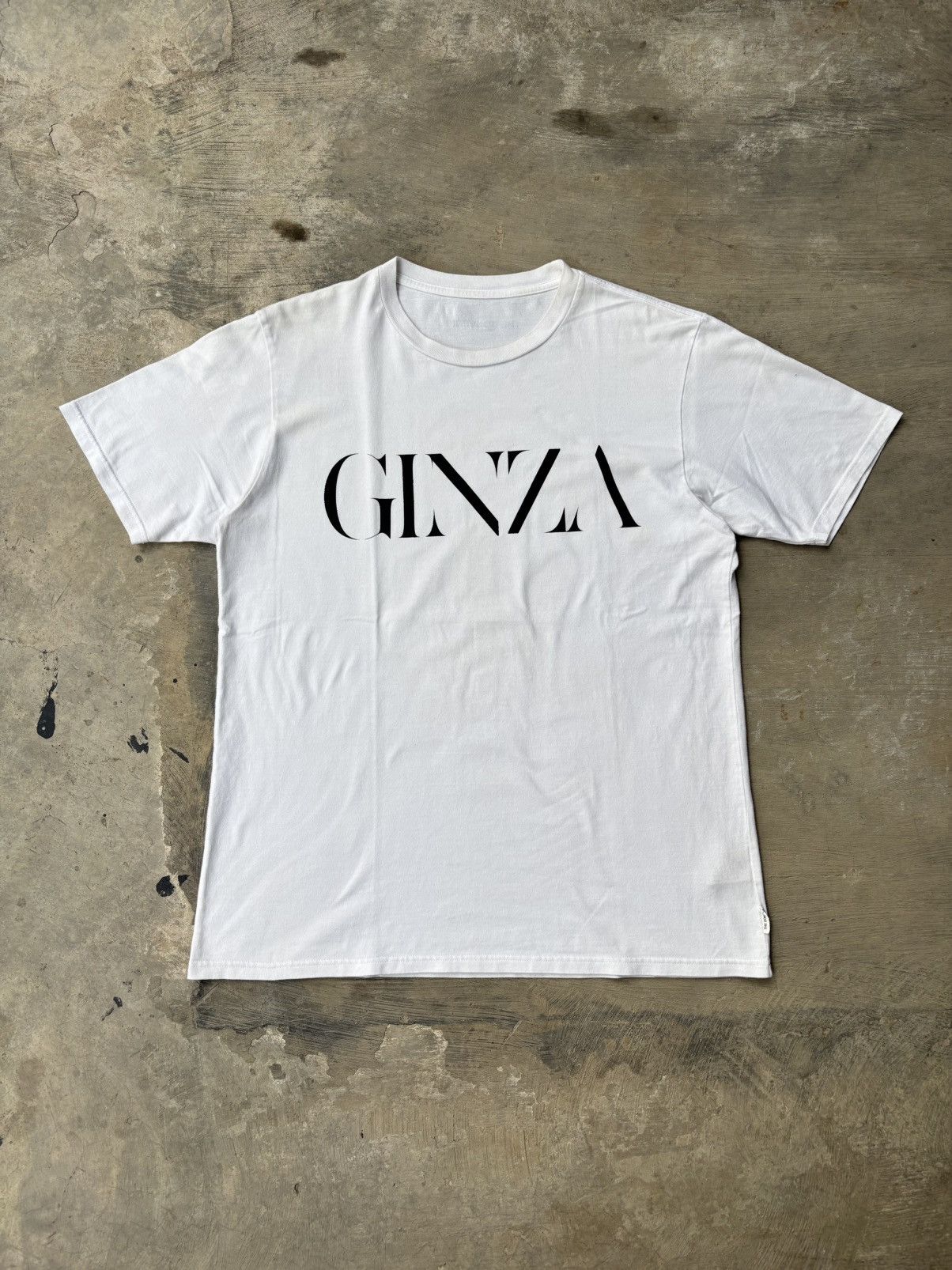 THE CONVENI The Conveni “GINZA” Print White T-shirt Size US L / EU 52-54 / 3 - 1 Thumbnail