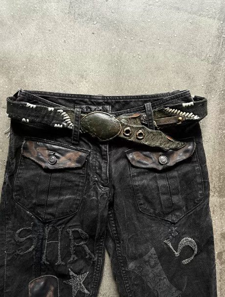 14th Addiction 14th Addiction Early Handcrafted Patchwork Belt Size ONE SIZE - 3 Thumbnail