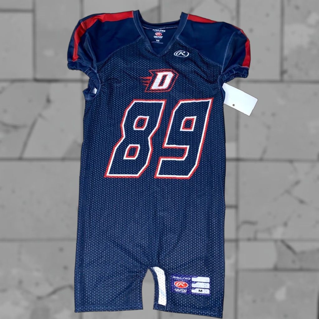 Vintage RAWLINGS Mens Football Jersey Navy Blue/Red Size M NWT Size US M / EU 48-50 / 2 - 1 Thumbnail