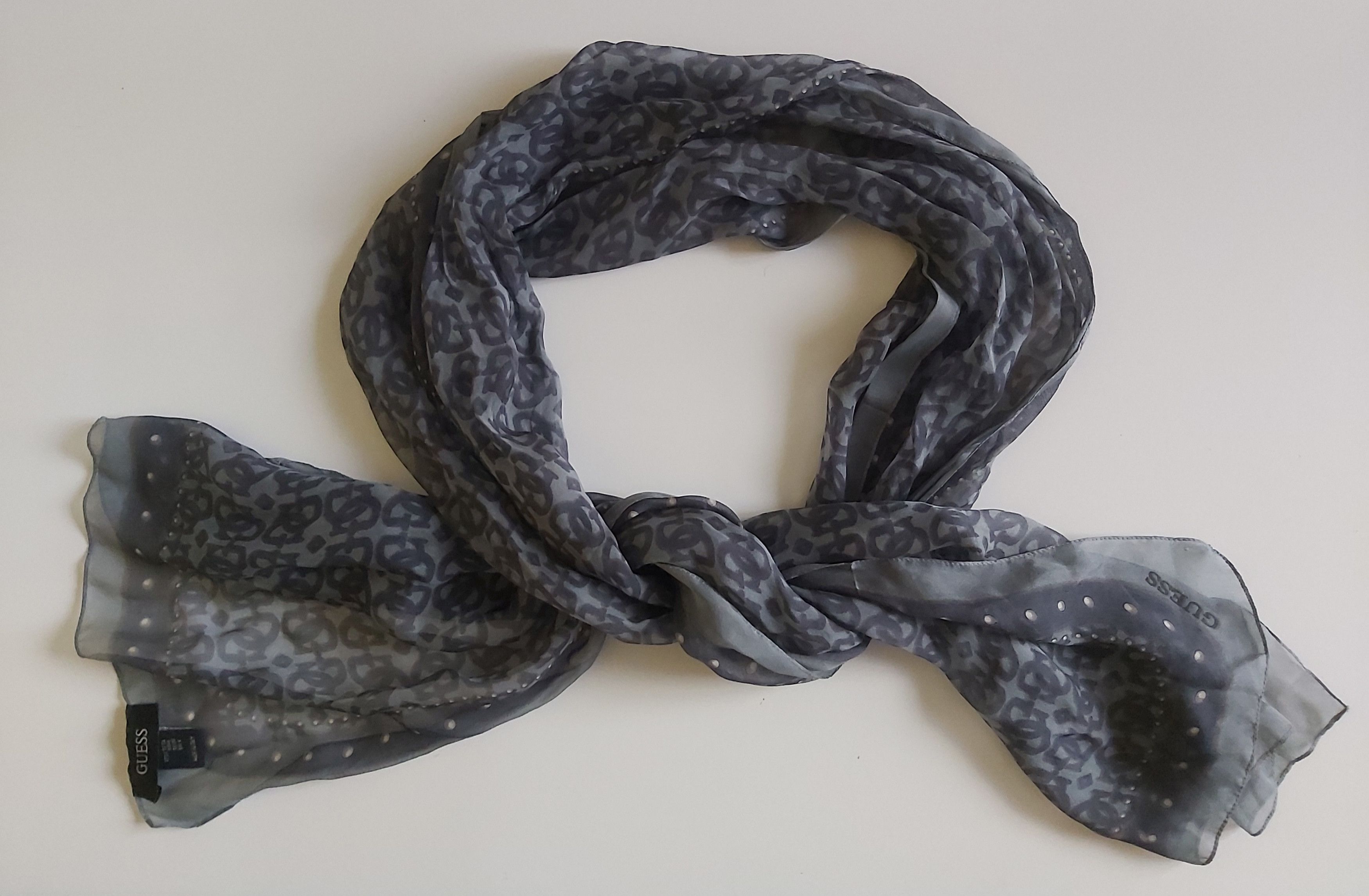 Guess Guess silk scarf "GG" logo Size ONE SIZE - 14 Thumbnail