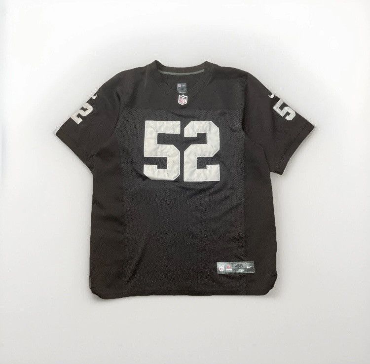 NFL × Nike Nike On Field Oakland Raiders NFL Khalil Mack #52 Jersey Size US XL / EU 56 / 4 - 2 Thumbnail