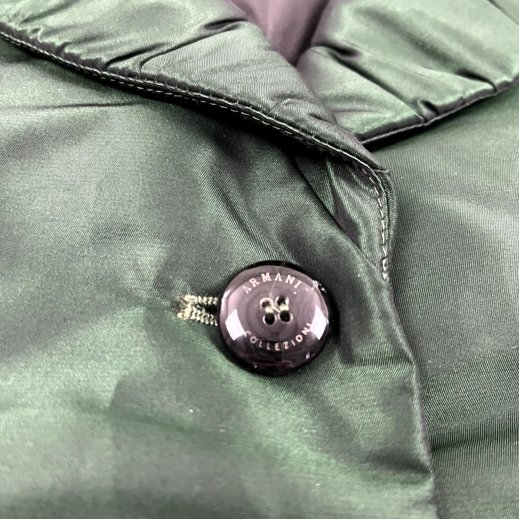 Armani ARMANI COLLEZIONI Blazer Womens Size 16 Emerald Green Jacket Mid-Length Lined Regular 3-Button Sleeve Long Sleeve Dry Clean Only Vintage No Size XXL / US 16-18 / IT 52-54 - 8 Thumbnail