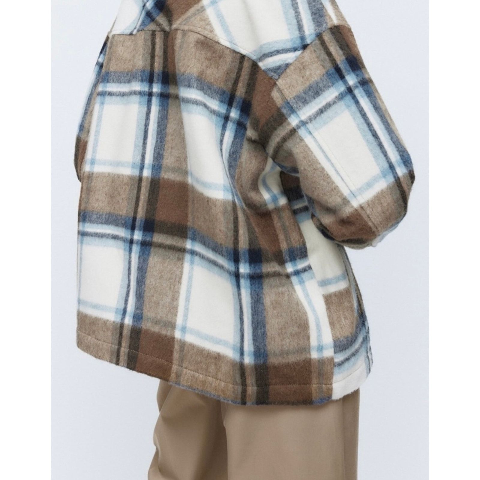 Zara Zara plaid wool blend Overshirt Shackst XS Size XS / US 0-2 / IT 36-38 - 2 Thumbnail
