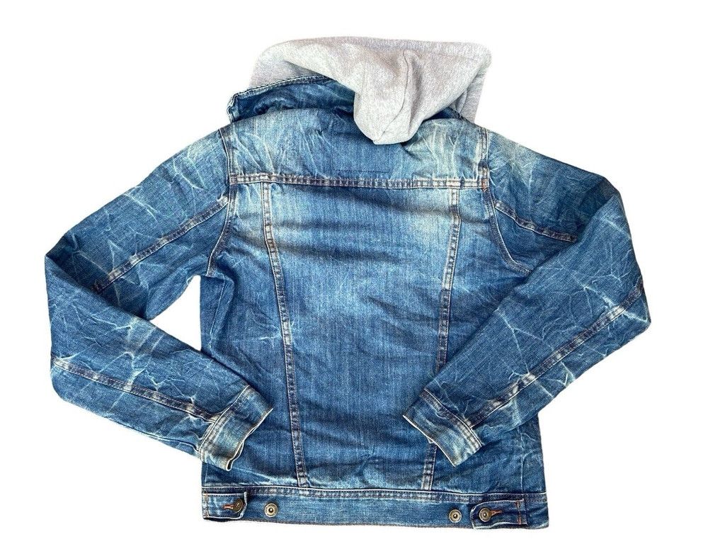 Other Blue Men's Acid Wash Denim Jacket Size Small Button Up Size US S / EU 44-46 / 1 - 2 Thumbnail