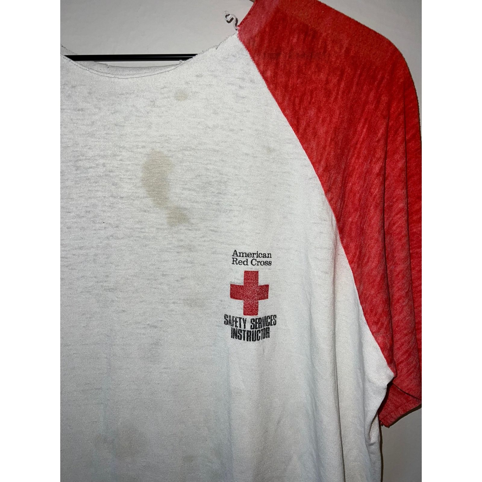 Vintage Vintage American Red Cross Shirt Safety Servcies Tee 80s XL Size US XL / EU 56 / 4 - 3 Thumbnail