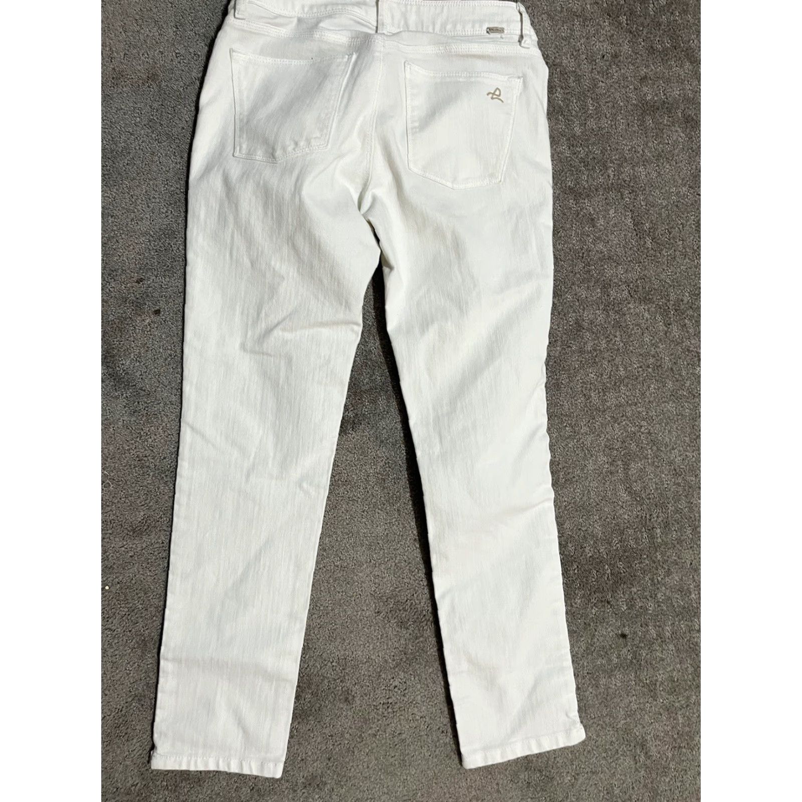 DL1961 DL1961 Angel Mid Rise Skinny Ankle Jeans Women's 28 White 5-Pocket Light Wash Size 28" / US 6 / IT 42 - 3 Thumbnail