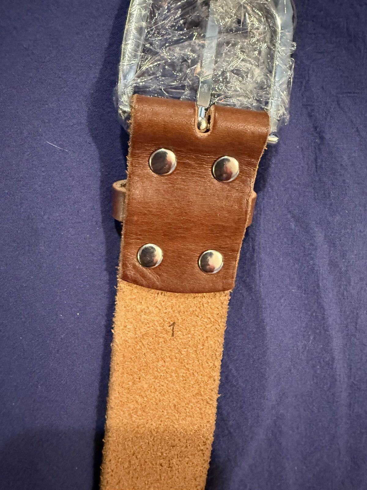 Pearled Ivory Pearled Ivory x Sean Brown Cluster Loop Belt Brown Size 30 - 6 Thumbnail
