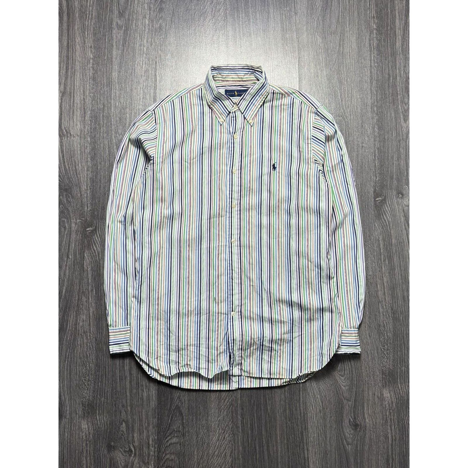 Polo Ralph Lauren × Vintage Y2K Polo Ralph Lauren Striped Shirt Size US L / EU 52-54 / 3 - 1 Thumbnail