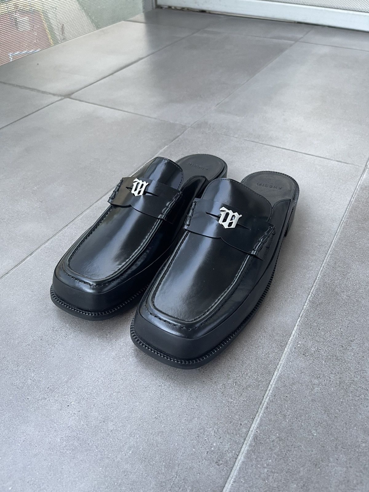 Misbhv !DS! SS23 Misbhv Brutalist Slip On Black Loafers Size US 11 / EU 44 - 5 Thumbnail