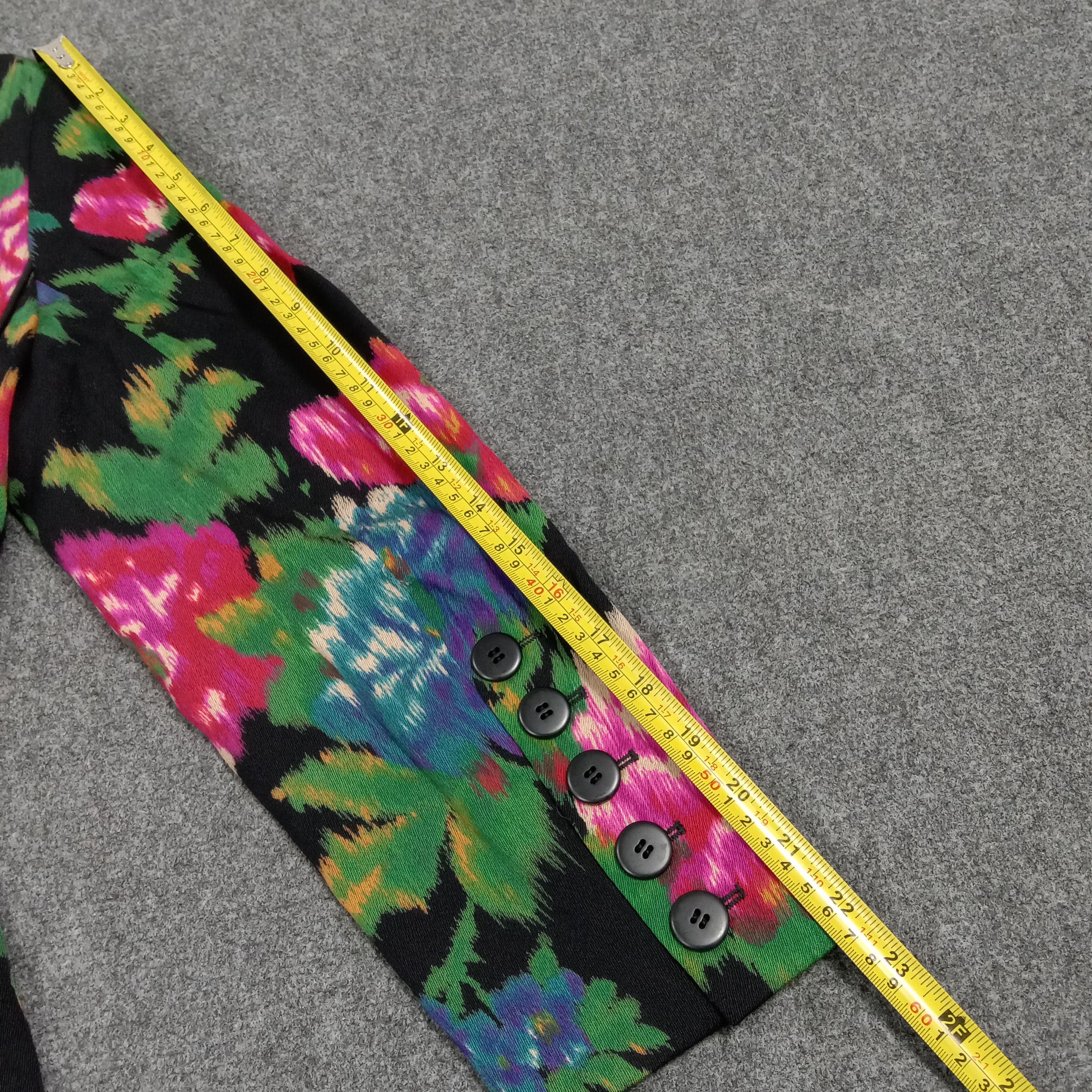 Escada Escada by Margaretha Ley Flower Blazer C27315 Size XS / US 0-2 / IT 36-38 - 6 Thumbnail