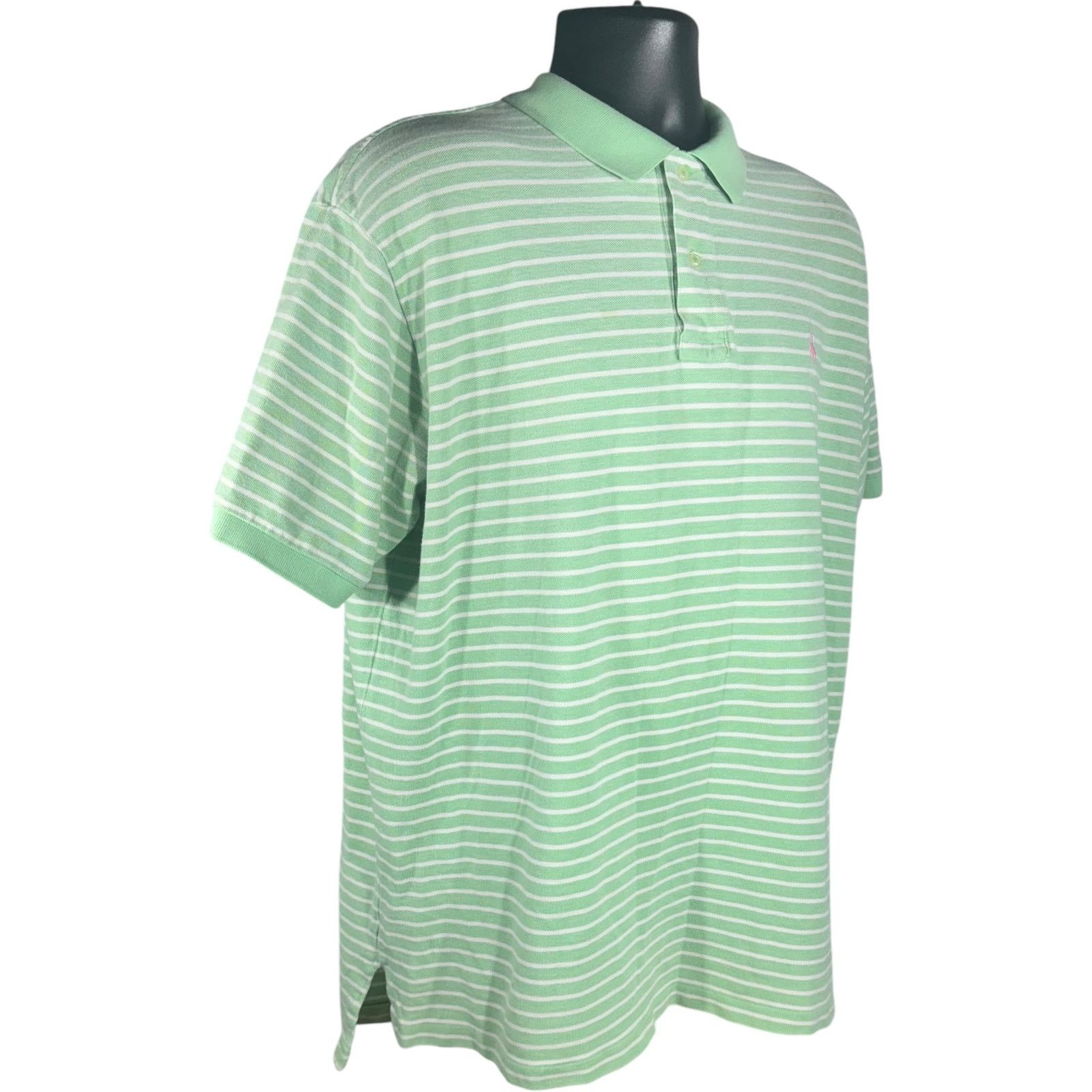 Polo Ralph Lauren Polo Ralph Lauren Striped Short Sleeve Polo Size US XXL / EU 58 / 5 - 4 Thumbnail