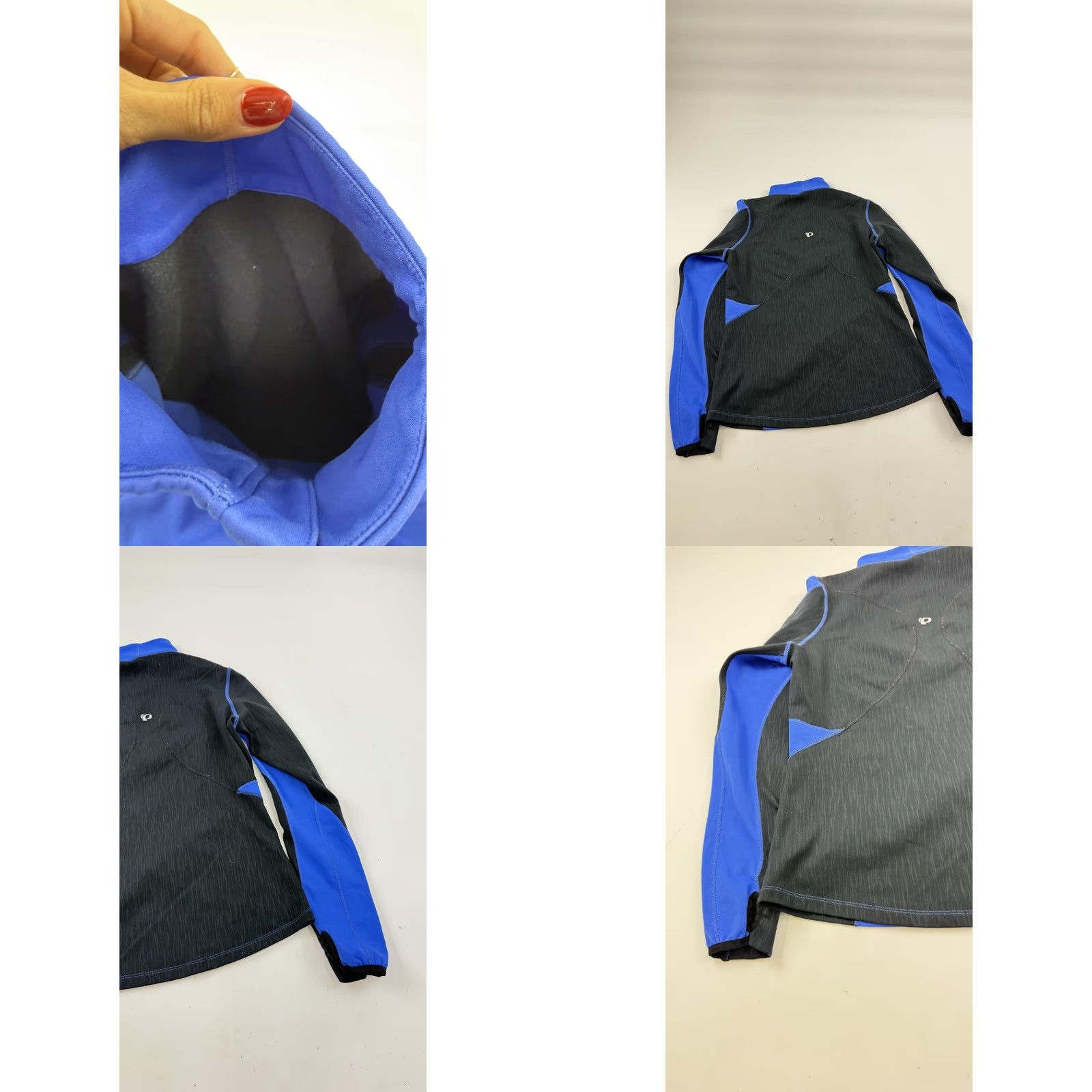 PEARL iZUMi Pearl Izumi Shirt Womens Medium Blue Black Half Zip Pullover Cycling Top Size M / US 6-8 / IT 42-44 - 8 Thumbnail