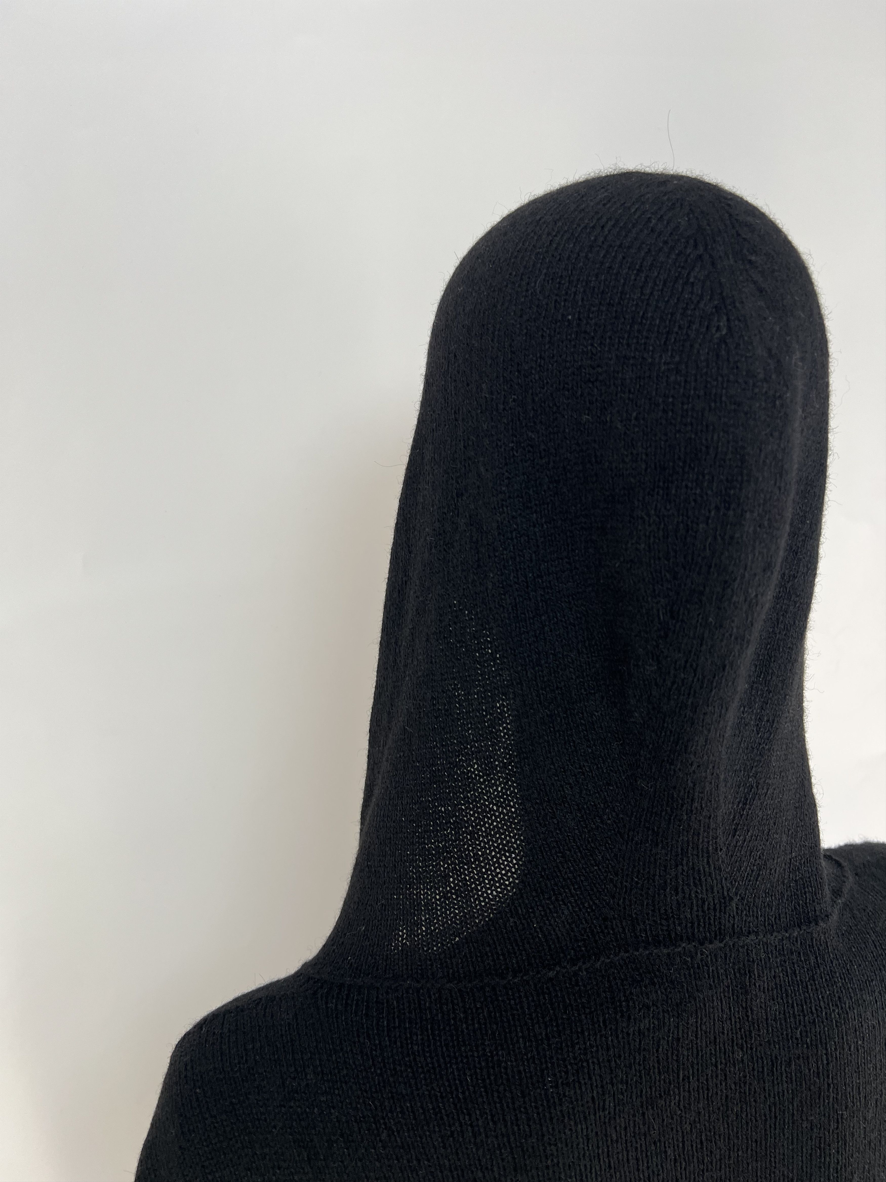 Woolrich Woolen Mills Woolrich Women's Black Wool Hooded Open Long Cardigan Size S Size S / US 4 / IT 40 - 12 Thumbnail