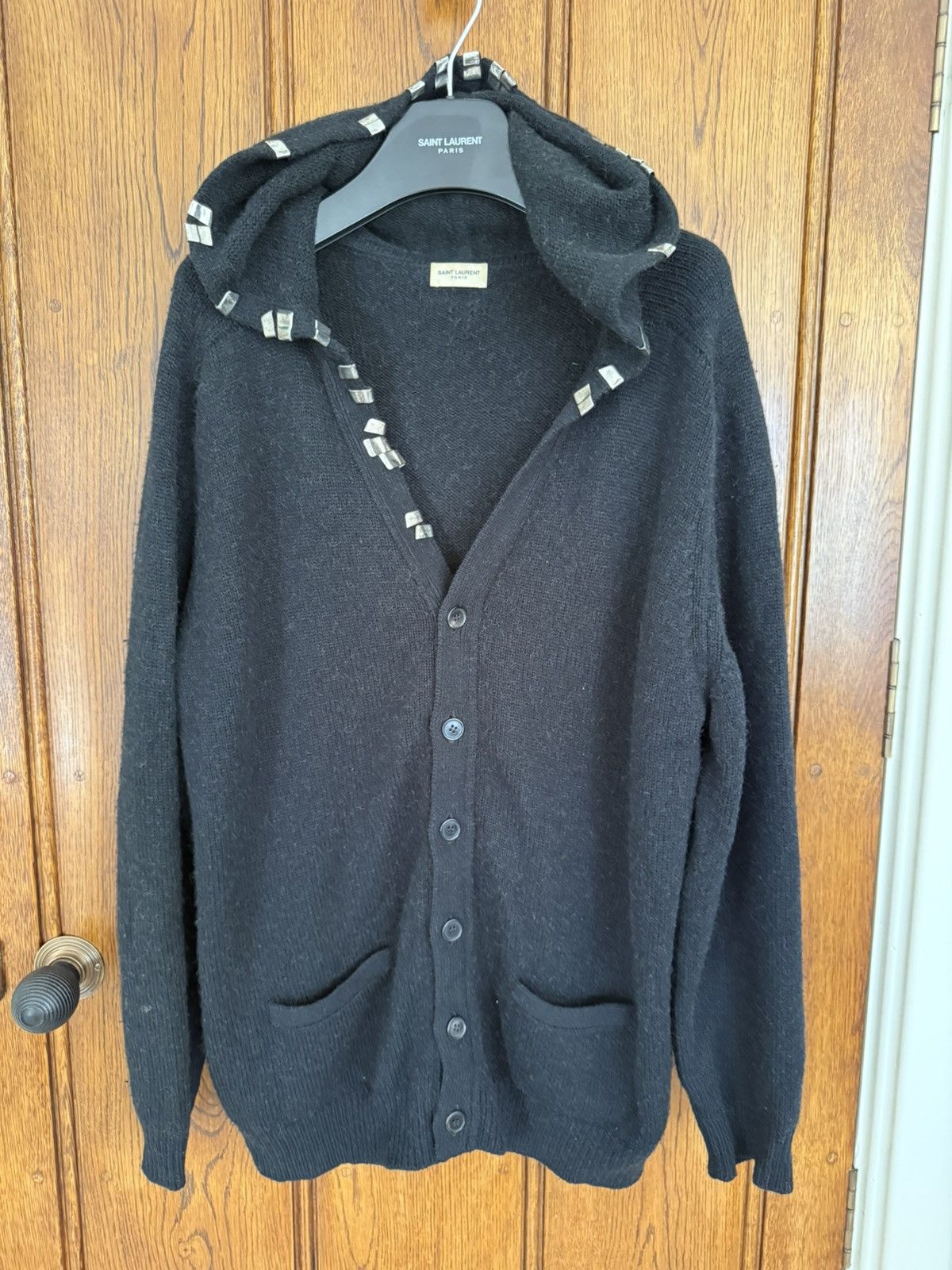 Saint Laurent Paris FW13 Saint Laurent hoodie cardigan lighter clips Hedi grail Size US S / EU 44-46 / 1 - 3 Thumbnail