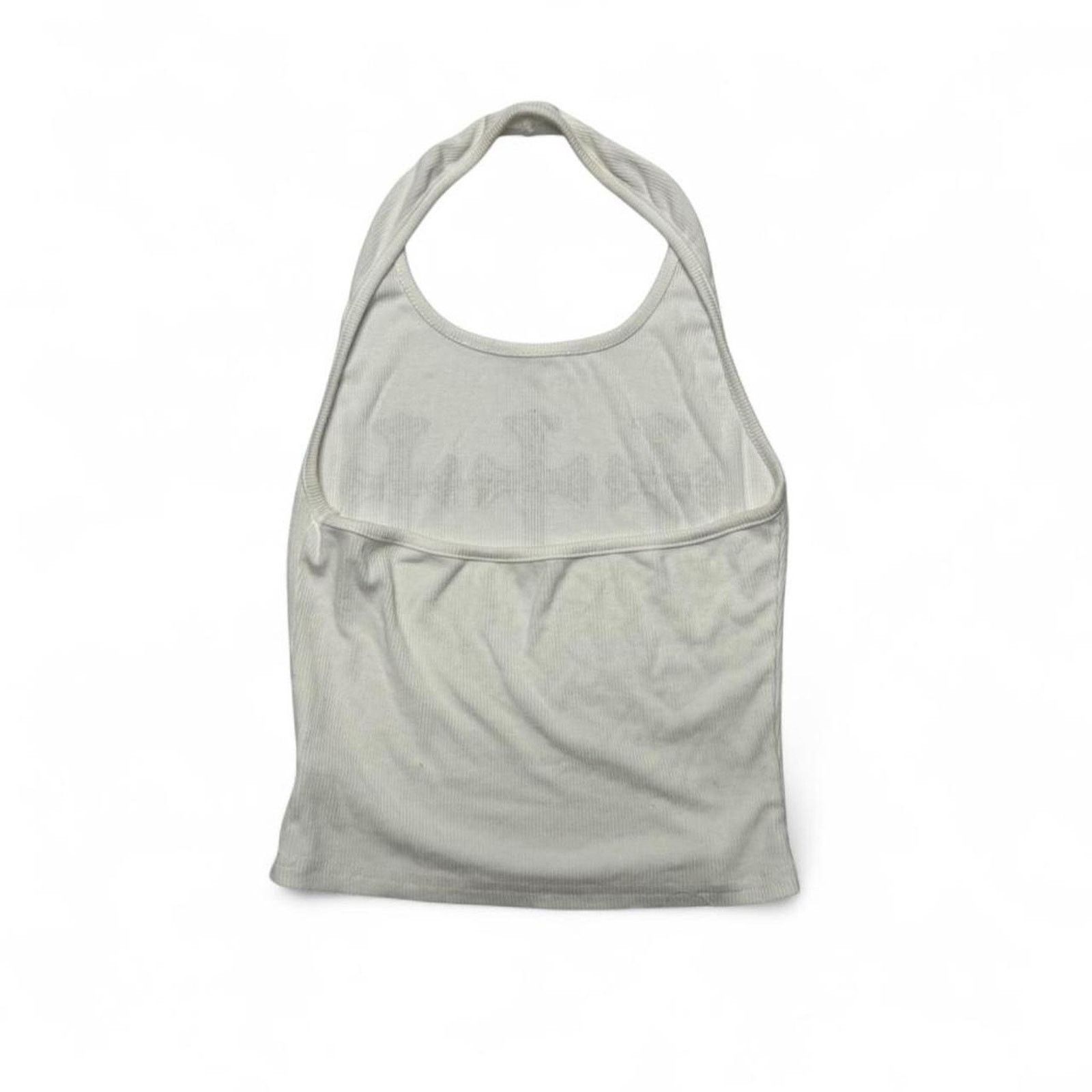 Other Rollyy Cross Mcbling White Ribbed Fitted Halter Top Size S Size S / US 4 / IT 40 - 5 Thumbnail