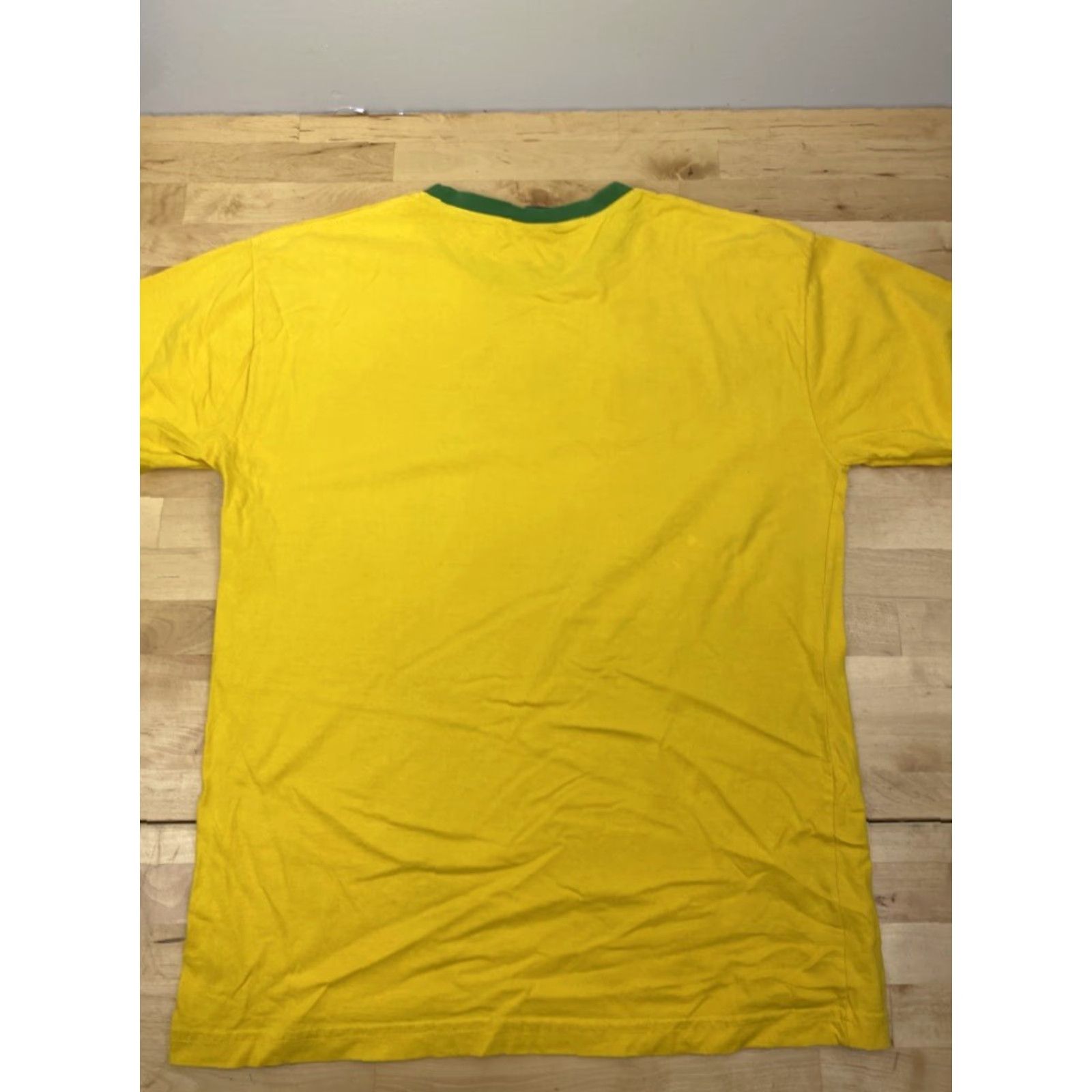 Vintage Pierim Mens T-Shirt Yellow Short Sleeve Crew Neck 2014 Size M Brazil 3155 Size US M / EU 48-50 / 2 - 3 Thumbnail