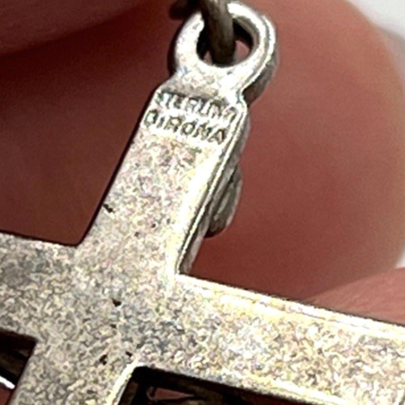 Other DIROMA Sterling Silver Rosary Crucifix Mary Medal Necklace Size ONE SIZE - 7 Thumbnail