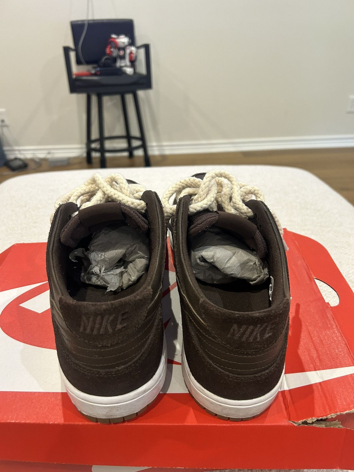 Nike Nike Dunk Low Pro Ishod Wair Dark Choclate Brown Size US 12 / EU 45 - 4 Thumbnail