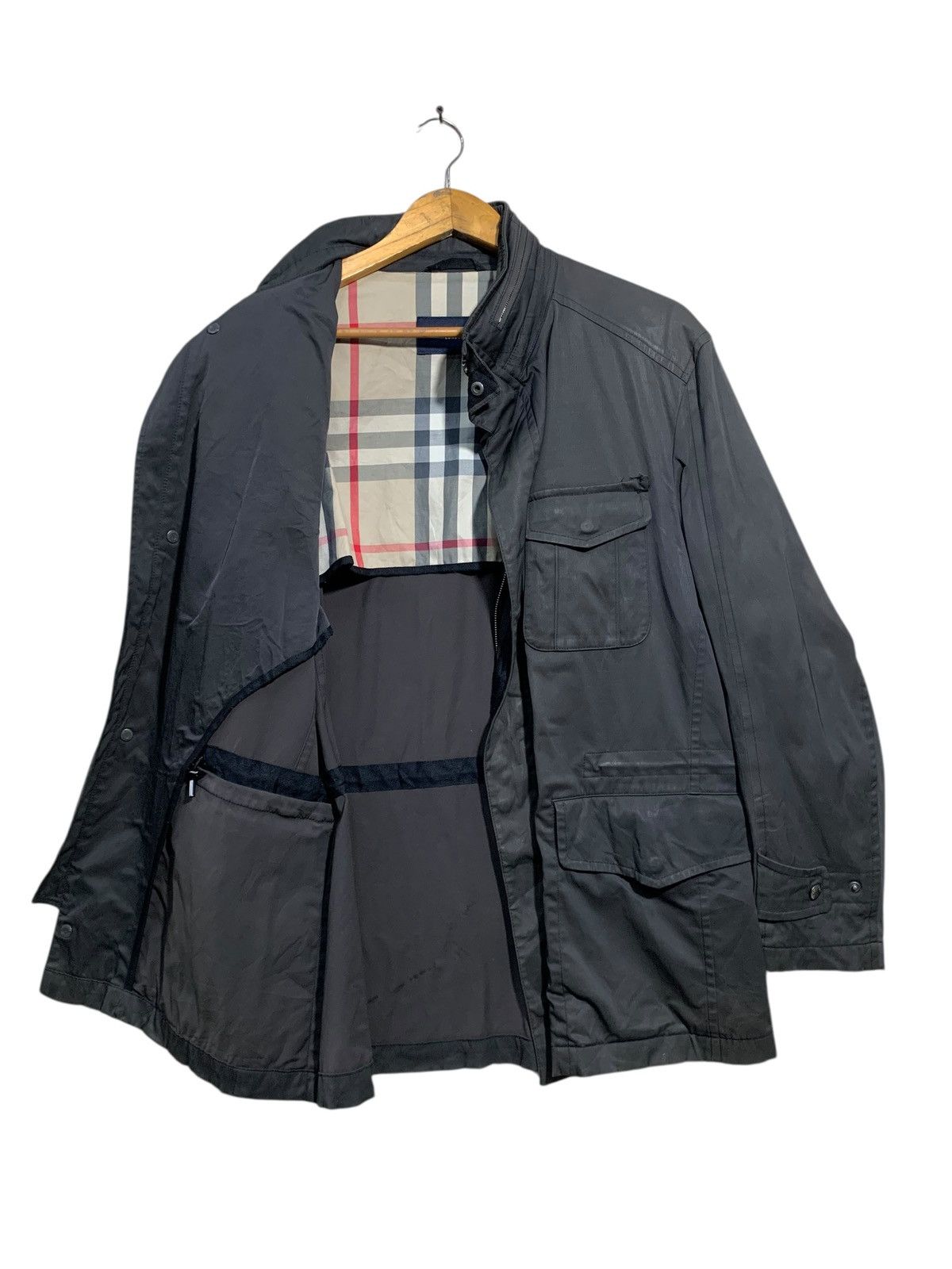 Burberry 🔥BURBERRY LONDON FIELD JACKETS DARK GREY Size US L / EU 52-54 / 3 - 4 Thumbnail