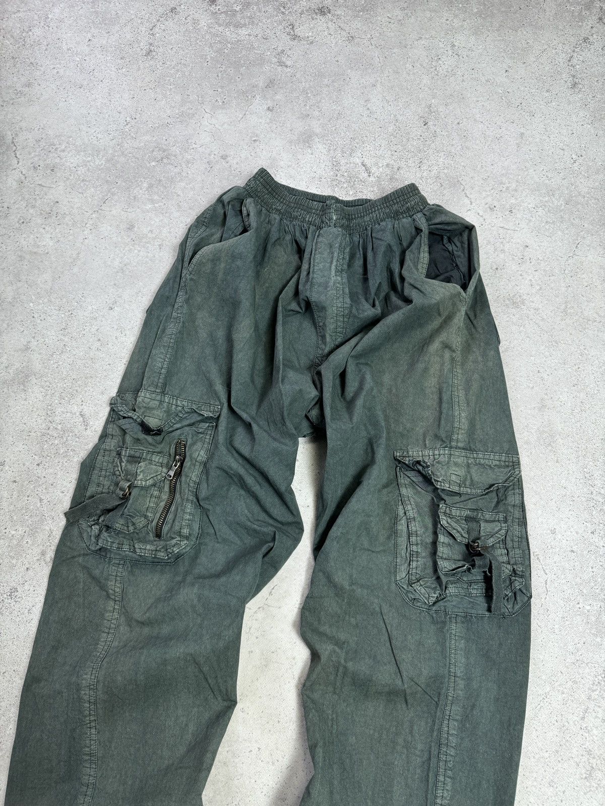 If Six Was Nine × Japanese Brand × Junya Watanabe Vintage Japanese Brand Y2K Faded Cargo Pants Size US 32 / EU 48 - 2 Thumbnail