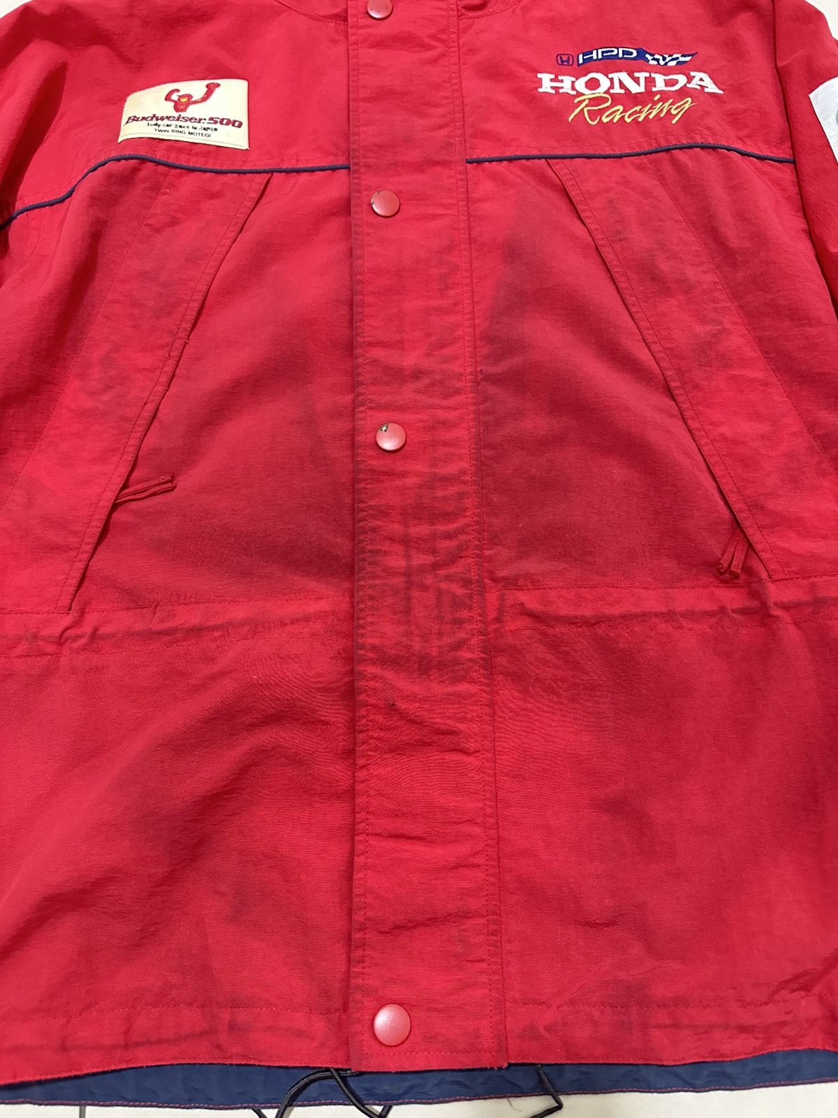 Honda × Vintage Honda Jacket Budweiser 500 Indy Car race Twin Ring Motegi Size US L / EU 52-54 / 3 - 4 Thumbnail