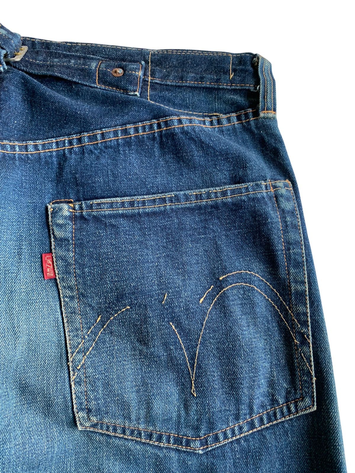 Sugar Cane VINTAGE SUGAR CANE SELVEDGE BUCKLE BACK BAGGY JAPANESE DENIM Size US 34 / EU 50 - 14 Thumbnail