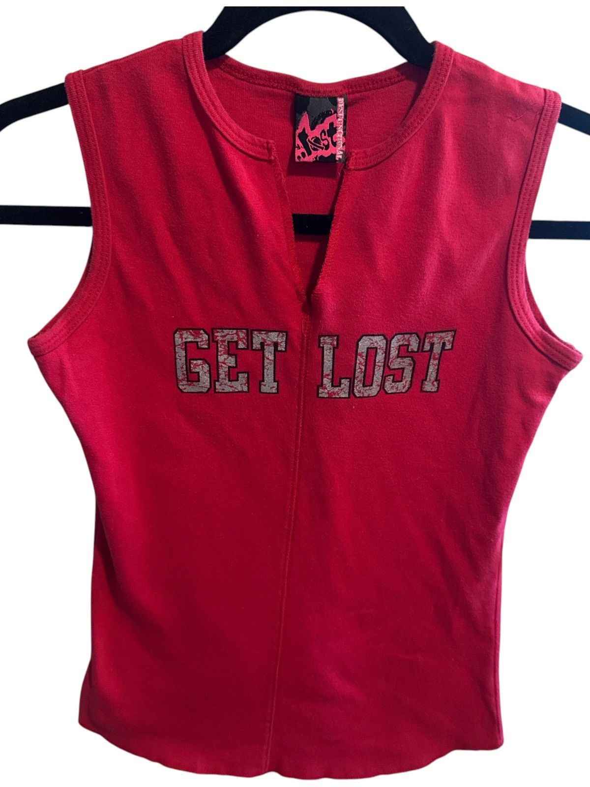 Lost Enterprises RARE Y2K Lost Ent Dysfunctional Doll “Get Lost” Tank Surf Size S / US 4 / IT 40 - 3 Thumbnail