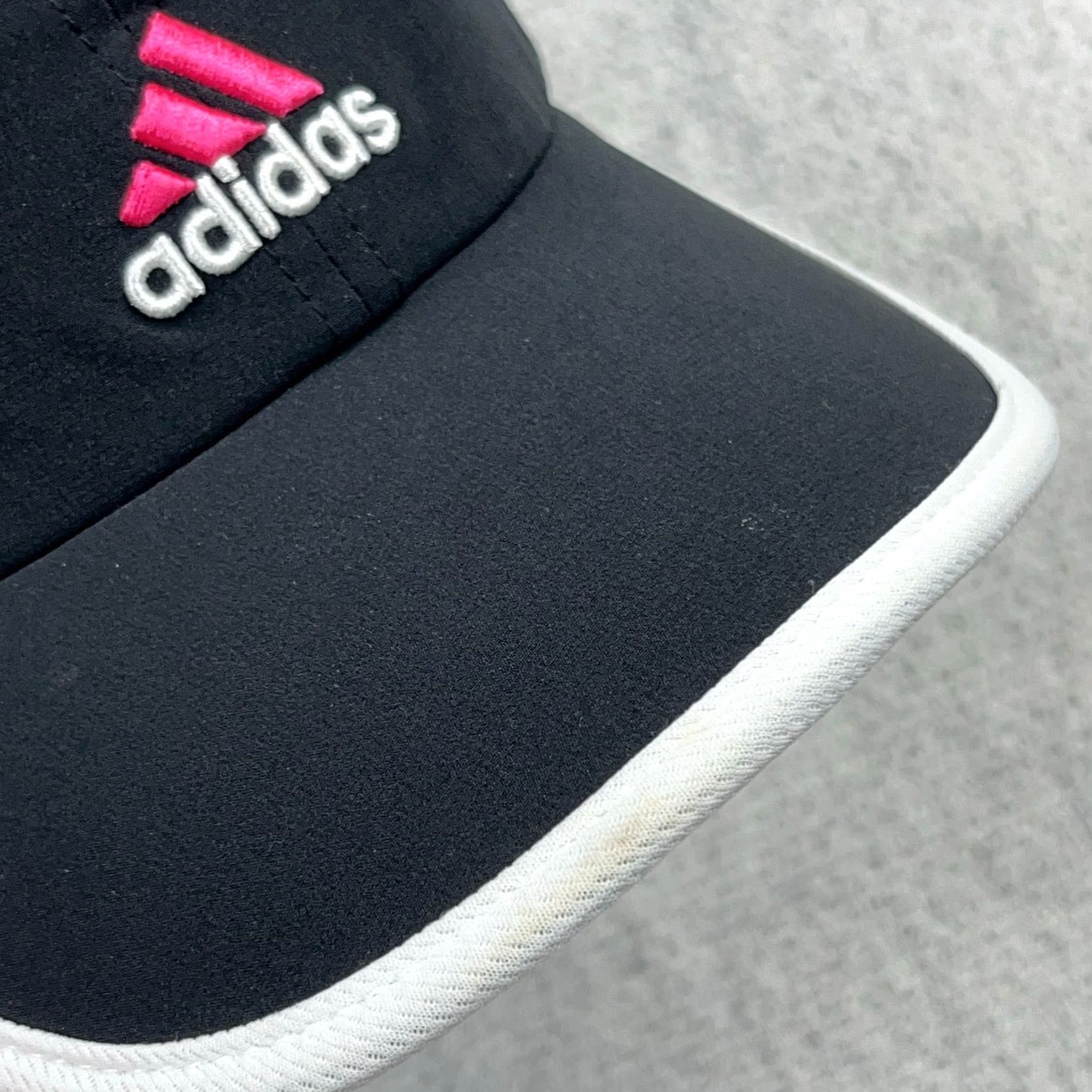 Adidas Adidas Hat Cap Womens Adjustable Performance Running Clima Lite Pink Logo Black Straps Size ONE SIZE - 3 Thumbnail