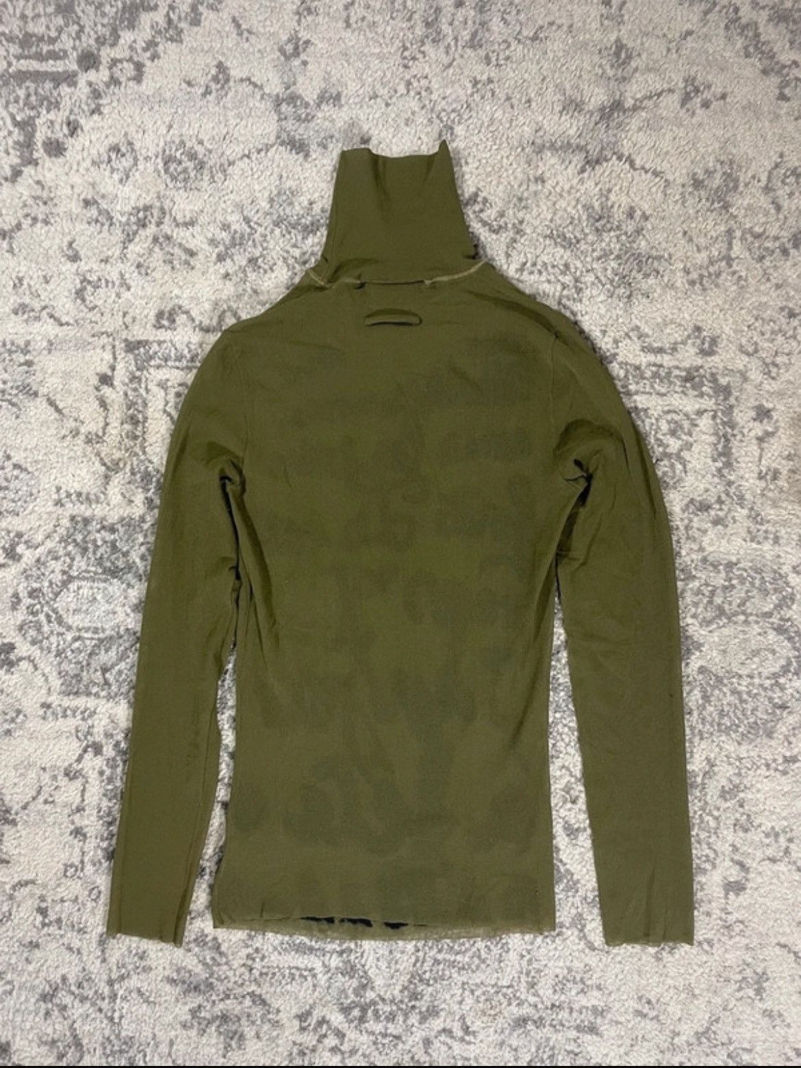 Jean Paul Gaultier Khaki Poem Meshtop by Jean Paul Gaultier Size M / US 6-8 / IT 42-44 - 2 Thumbnail