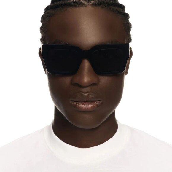 Off-White Off-White OERI14D MYSTIC 1007 Sunglasses Black Square Frame Size ONE SIZE - 3 Thumbnail