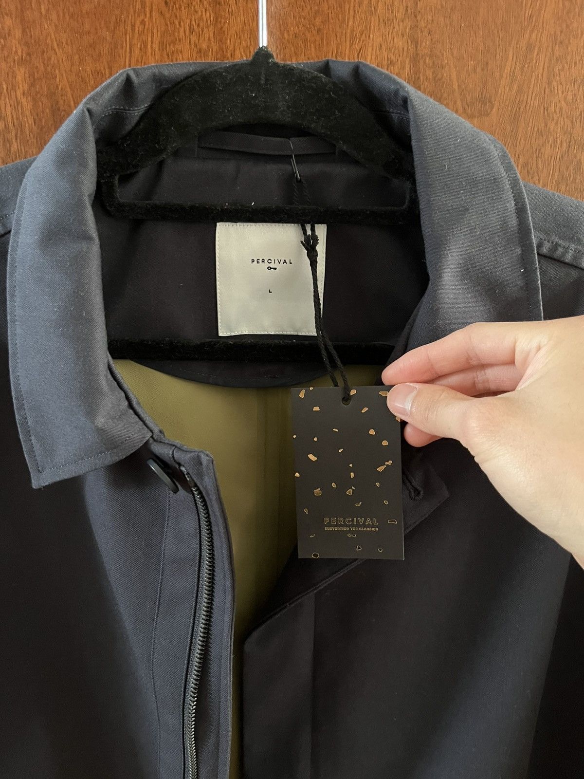 Percival Percival Men’s Greyson Long Trench Coat Size US L / EU 52-54 / 3 - 3 Thumbnail