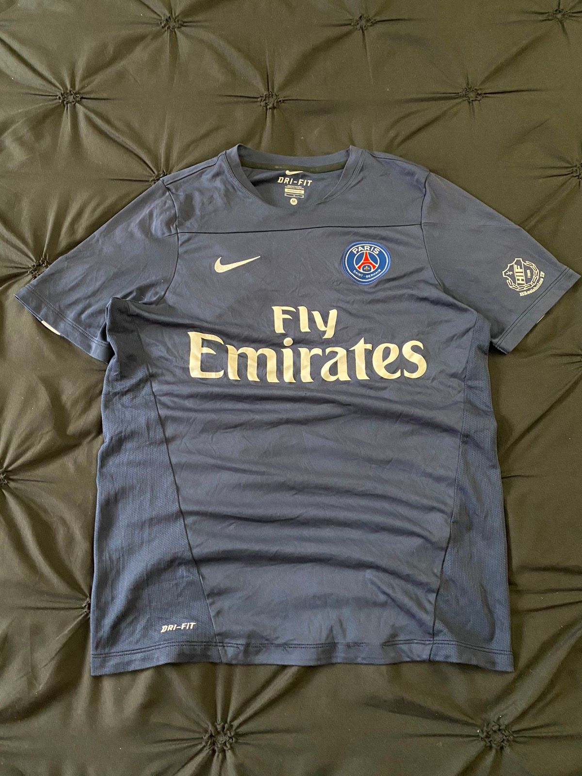 Pre-owned Jersey X Soccer Jersey Nike Paris Saint Germain Drill Psg Football Soccer Jersey In Navy