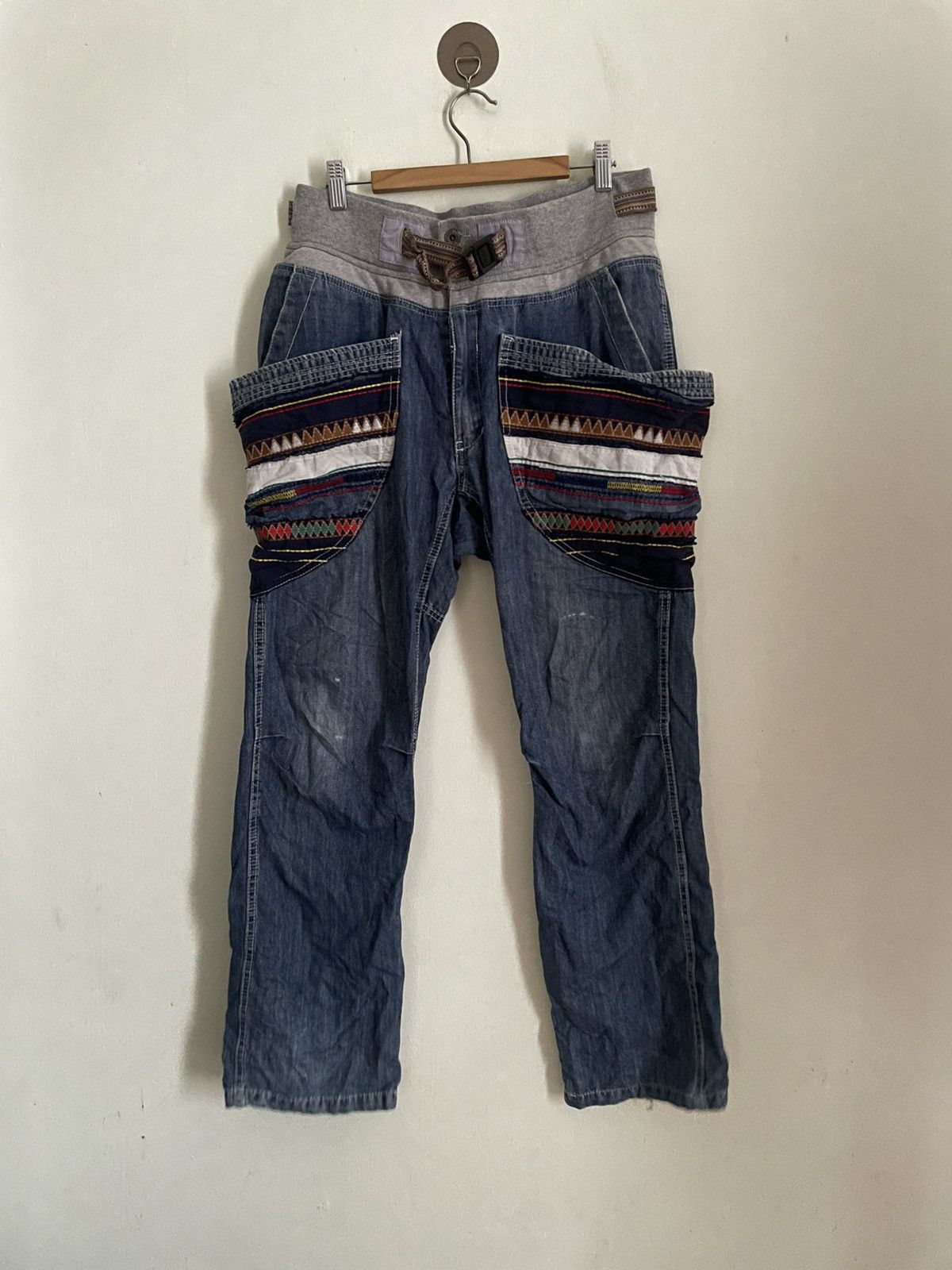 go slow caravan Go Slow Caravan Denim Bigpocket Pants Size US 40 / EU 56 - 2 Thumbnail