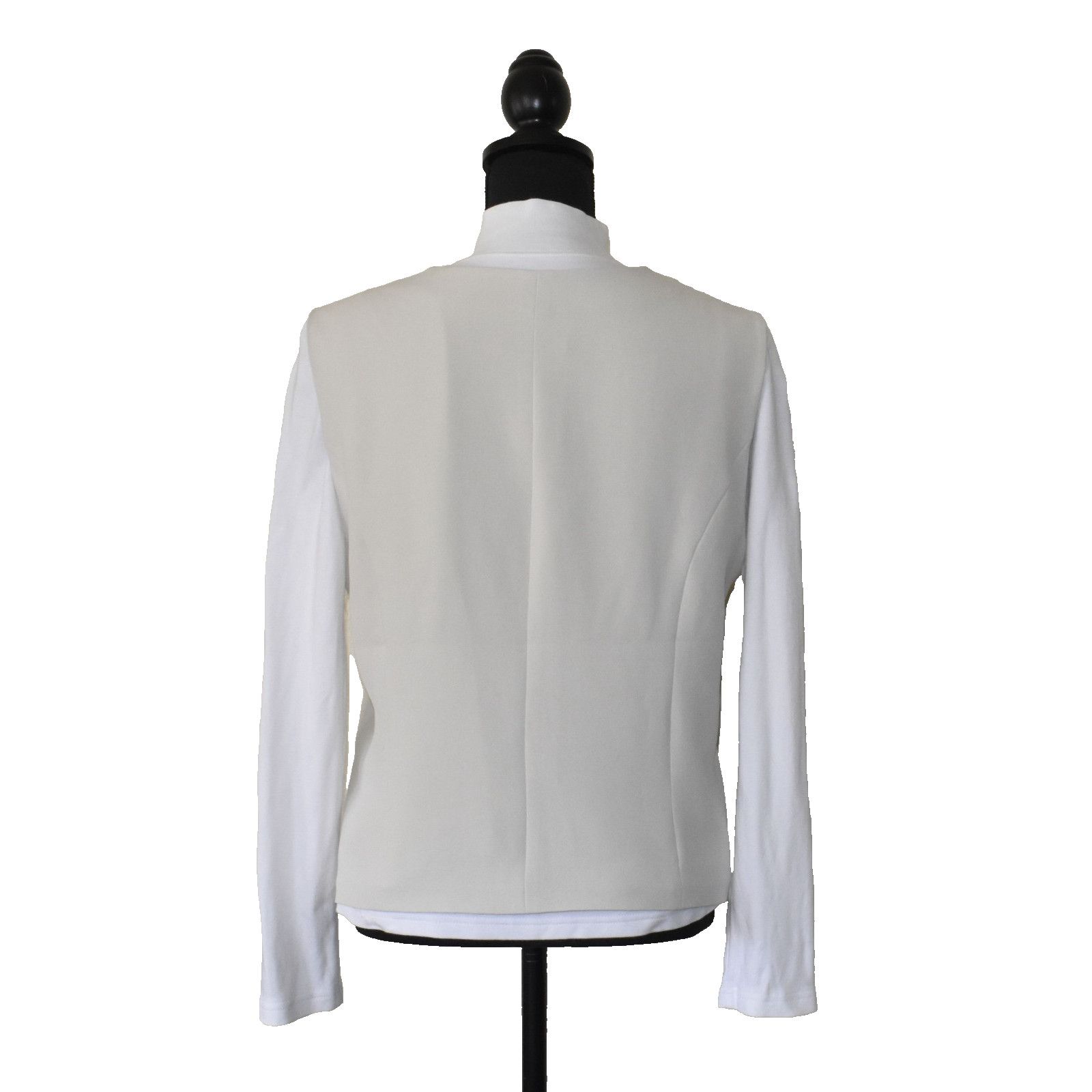 Chicos NWT BLACK LABEL BY CHICOS Button Front Shirt Vest Sz 18 $140 Size XXL / US 16-18 / IT 52-54 - 4 Thumbnail