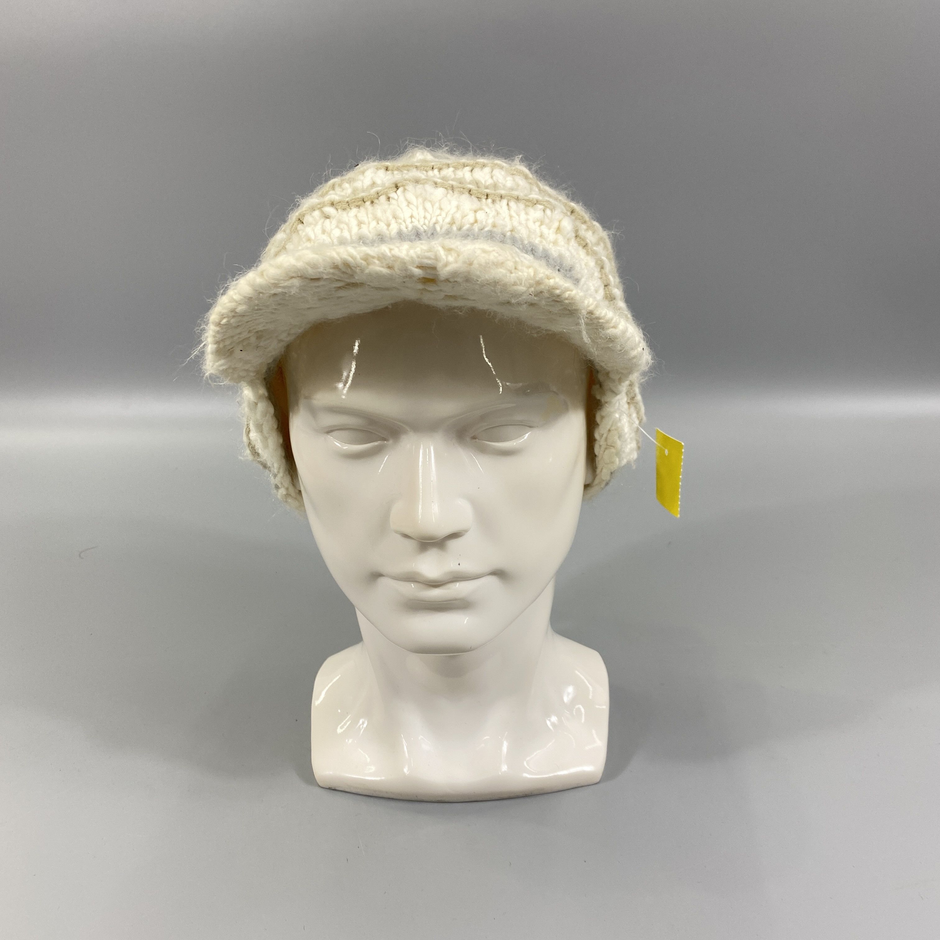 Japanese Brand Pozzyrap Knitted Beanie Hat With Brim -BN1021 Size ONE SIZE - 2 Thumbnail