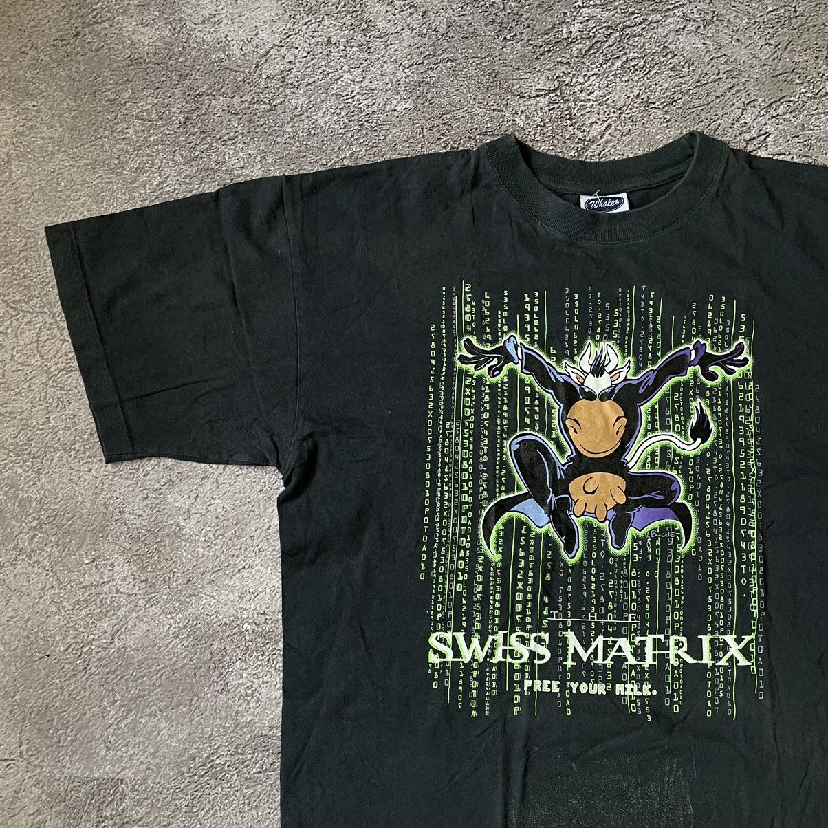 Vintage Vintage Y2K ADULT “ SWISS MATRIX COW HUMOR “ FUNNY TEE Size US L / EU 52-54 / 3 - 2 Thumbnail