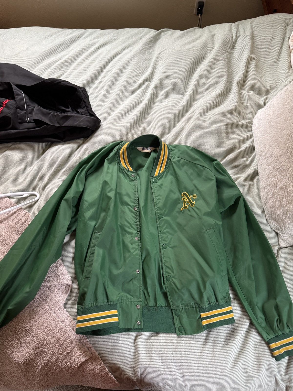 Chalk Line × MLB Chalk Line Vintage Oakland A’s Bomber Size US XL / EU 56 / 4 - 7 Thumbnail