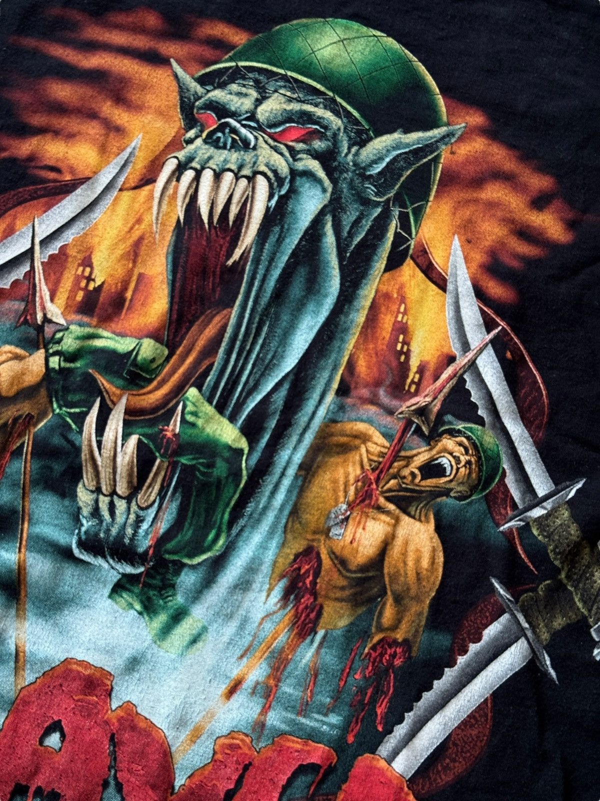 Slayer *RARE* 90s VINTAGE SLAYER LONGSLEEVE BAND TEE METAL Size US XL / EU 56 / 4 - 7 Thumbnail