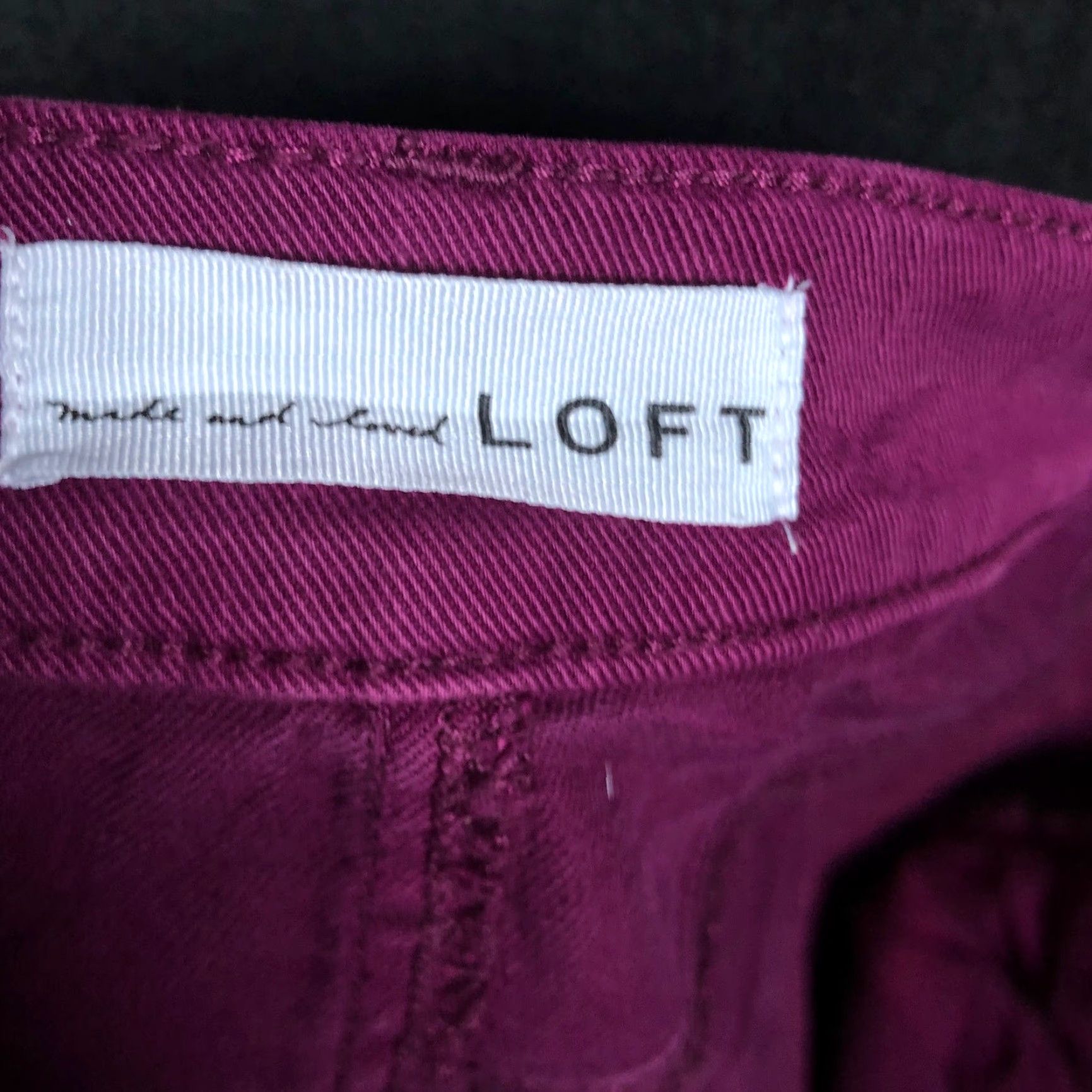 Loft LOFT Womens Jeans Purple High Rise The Skinny Cotton Blend Stretch 10/30 Skinny Jeans Womens Purple High Rise The Skinny Cotton Blend Stretch 10/30 Size 24" / US 00 / IT 34 - 4 Thumbnail