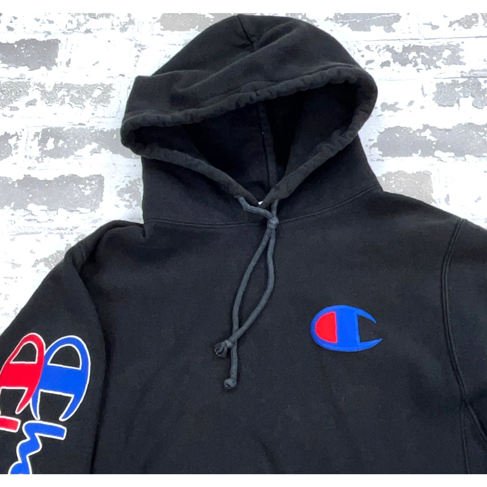 Champion Champion Hoodie Men Small Black Sweatshirt Sweater Reverse Weave Size US S / EU 44-46 / 1 - 2 Thumbnail