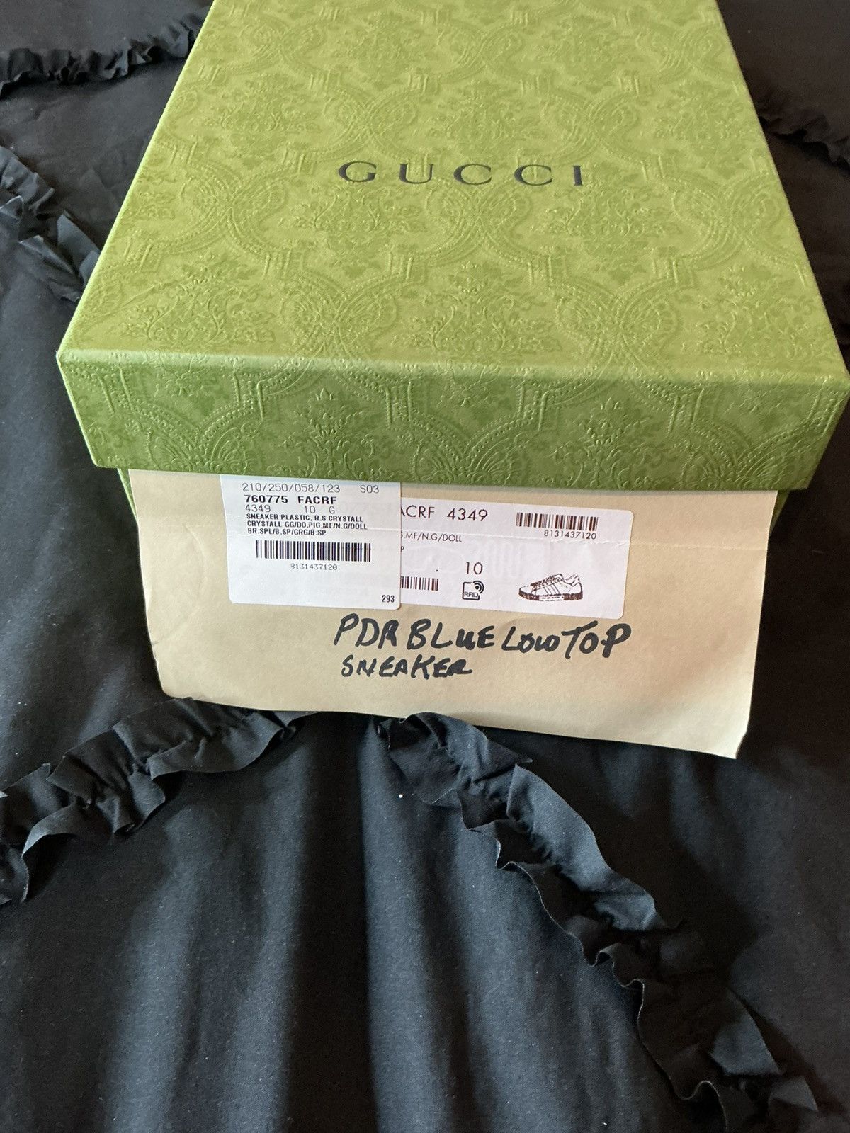 Gucci Gucci Screener GG Supreme Low-Top — Patent Blue Monogram Size US 10 / EU 43 - 2 Thumbnail